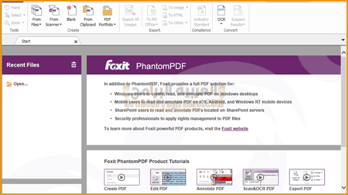 تحميل برنامج Foxit PhantomPDF مع التفعيل