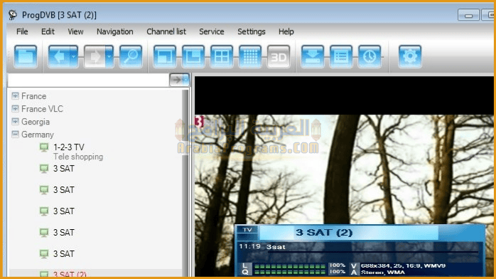 برنامج ProgDVB Professional 