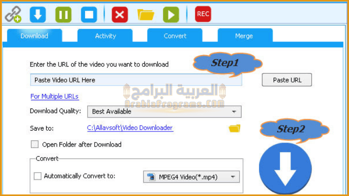 برنامج تحميل الفيديوهات