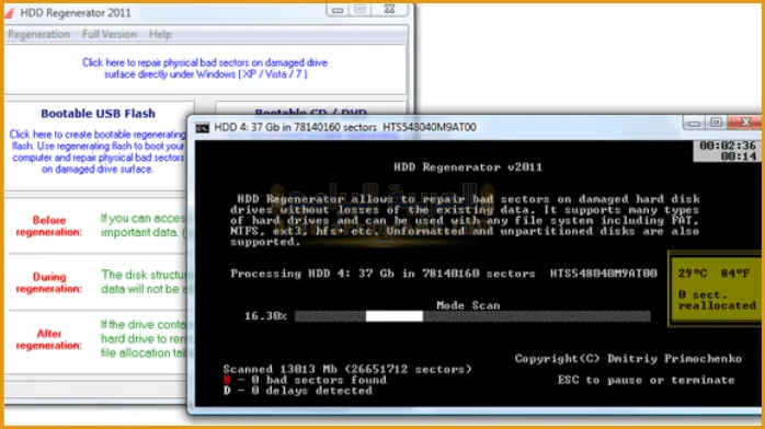 تحميل برنامج HDD Regenerator 