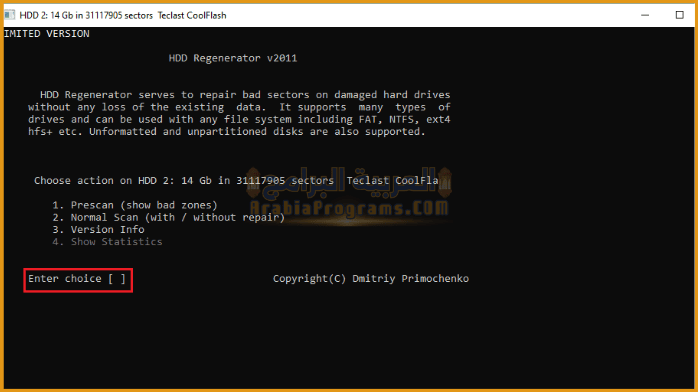 تحميل برنامج HDD Regenerator 