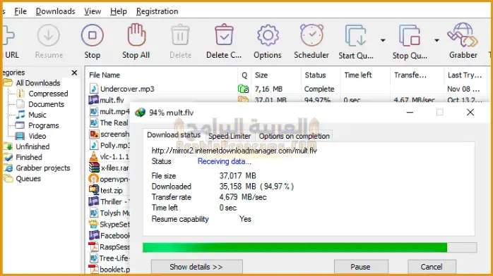تحميل داونلود مانجر مفعل مدى الحياة من ميديا فاير أحدث إصدار مجاني ومفعل